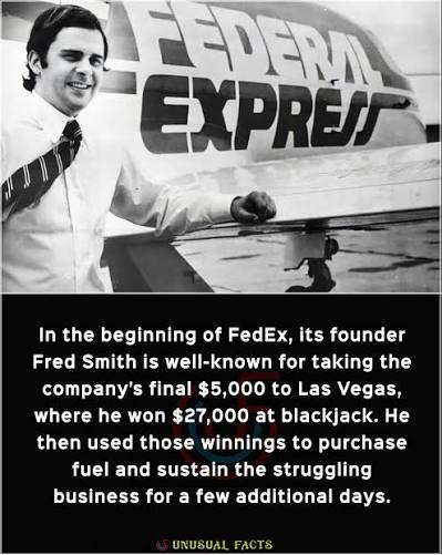 Fred Smith with Federal Express Falcon Jet 1973